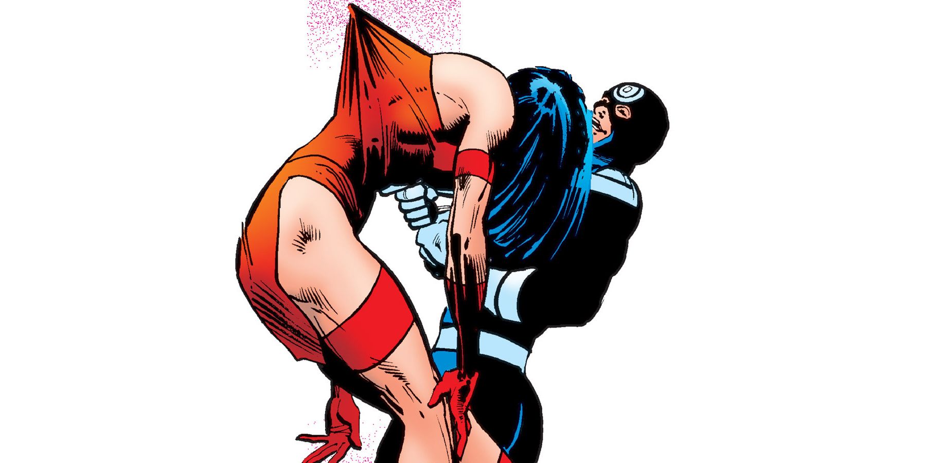 Bullseye Stabs Elektra With Her Sai