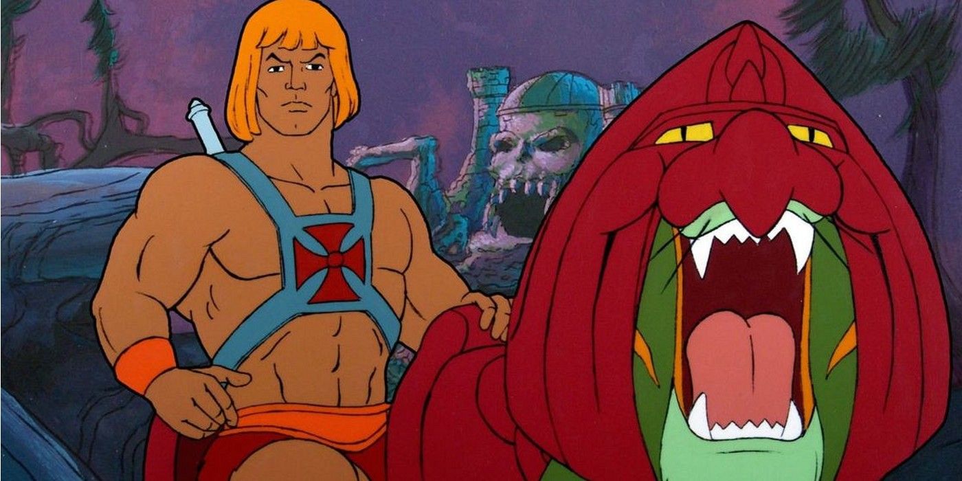 He-Man riding Battle-Cat in the original Filmation He-Man animated series.