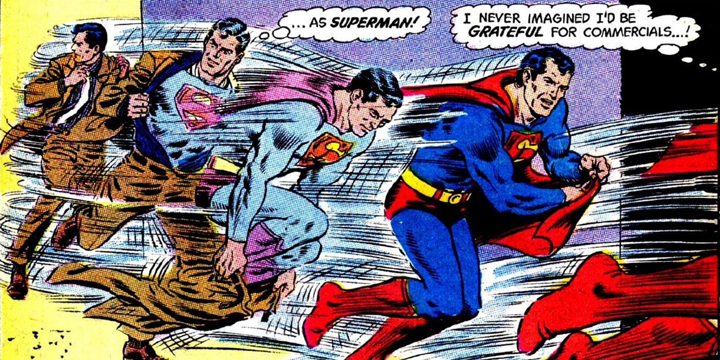 Clark Kent transforming into Superman