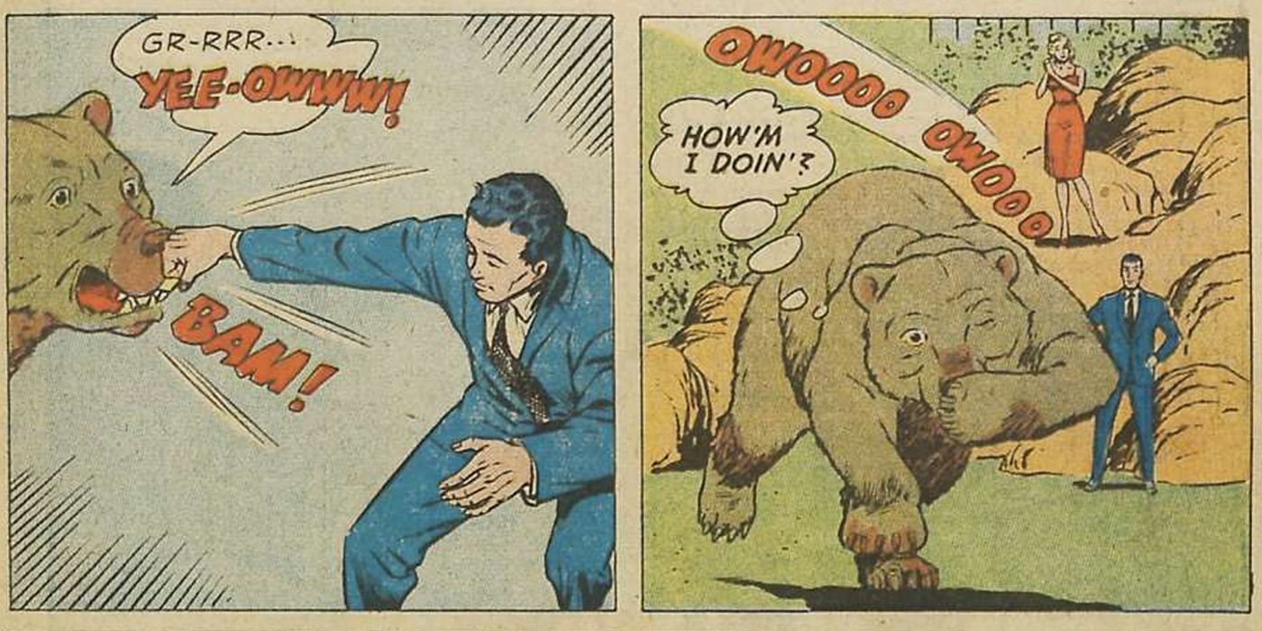 Confessions of the Lovelorn 111 bear fight panels