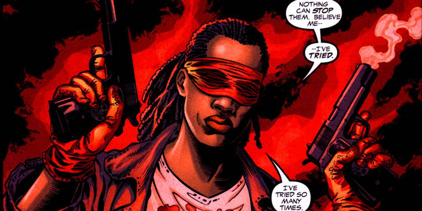 An image of the Crimson Avenger describing an unbeatable threat in DC Comics
