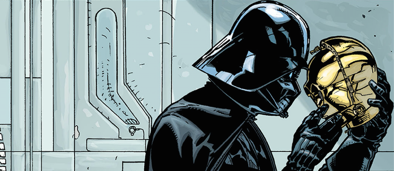 Darth Vader with C-3PO head