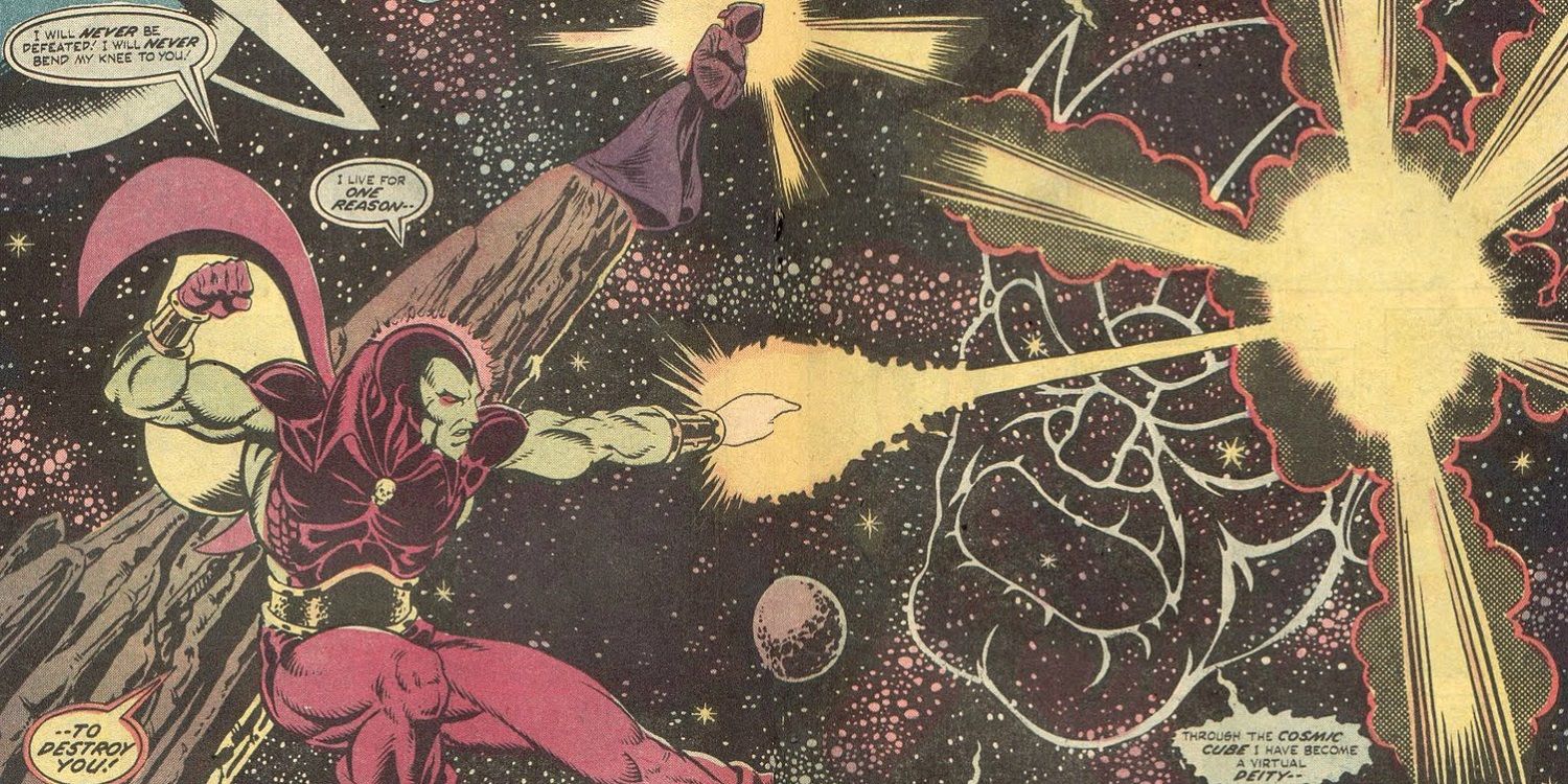Drax Fights Thanos Comic