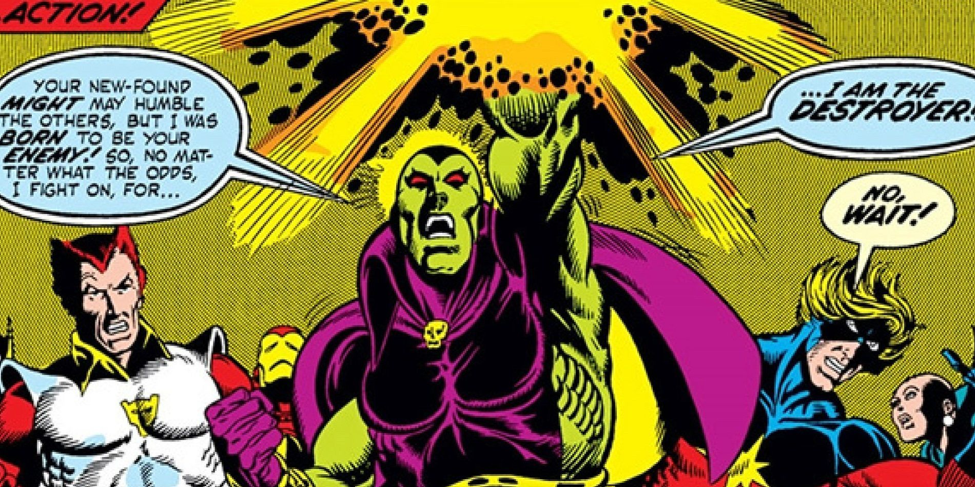 Drax with Starfox and Captain Marvel