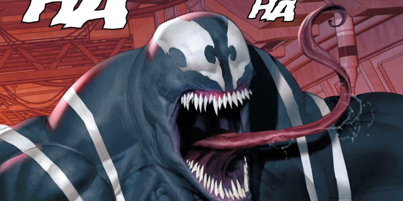 Venom Symbiote in Venom Space Knight laughing
