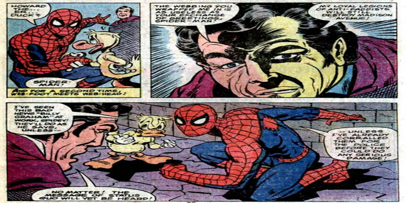 Howard the duck and spider-man