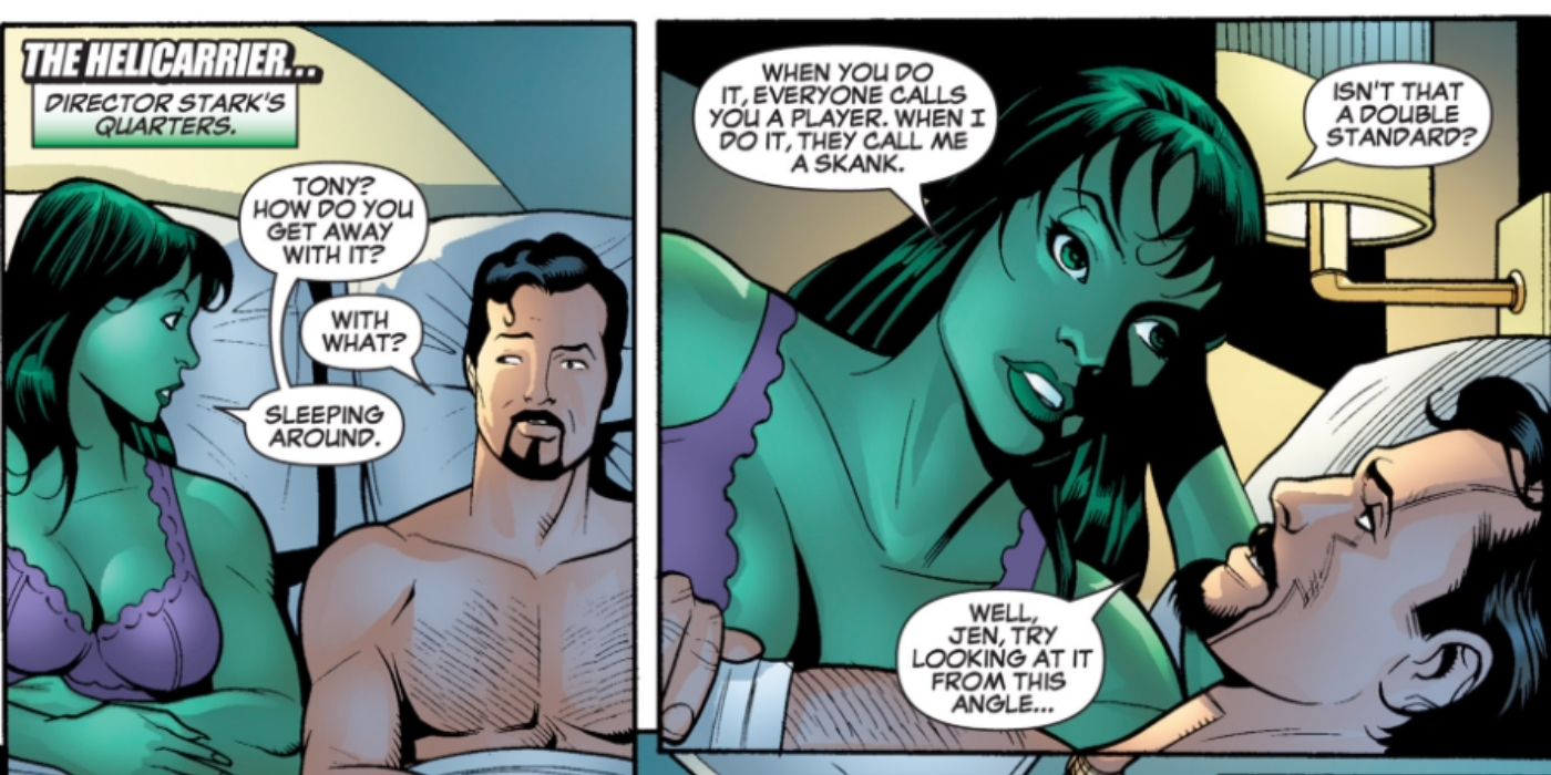 Tony Stark hooks up with She-Hulk