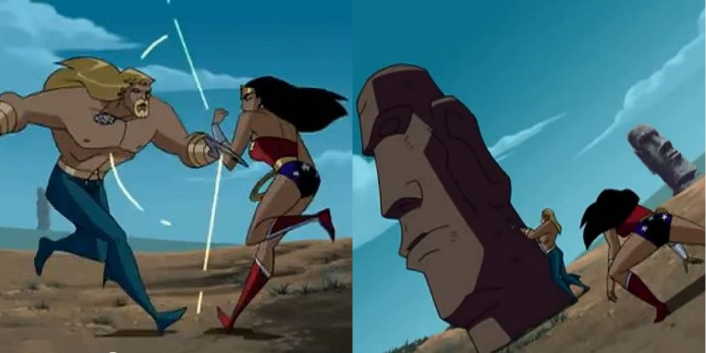 Justice-League-cartoon-Aquaman-defeats-Wonder-Woman