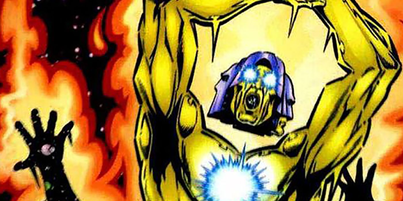 The Living Tribunal stands in deep space in Marvel Comics