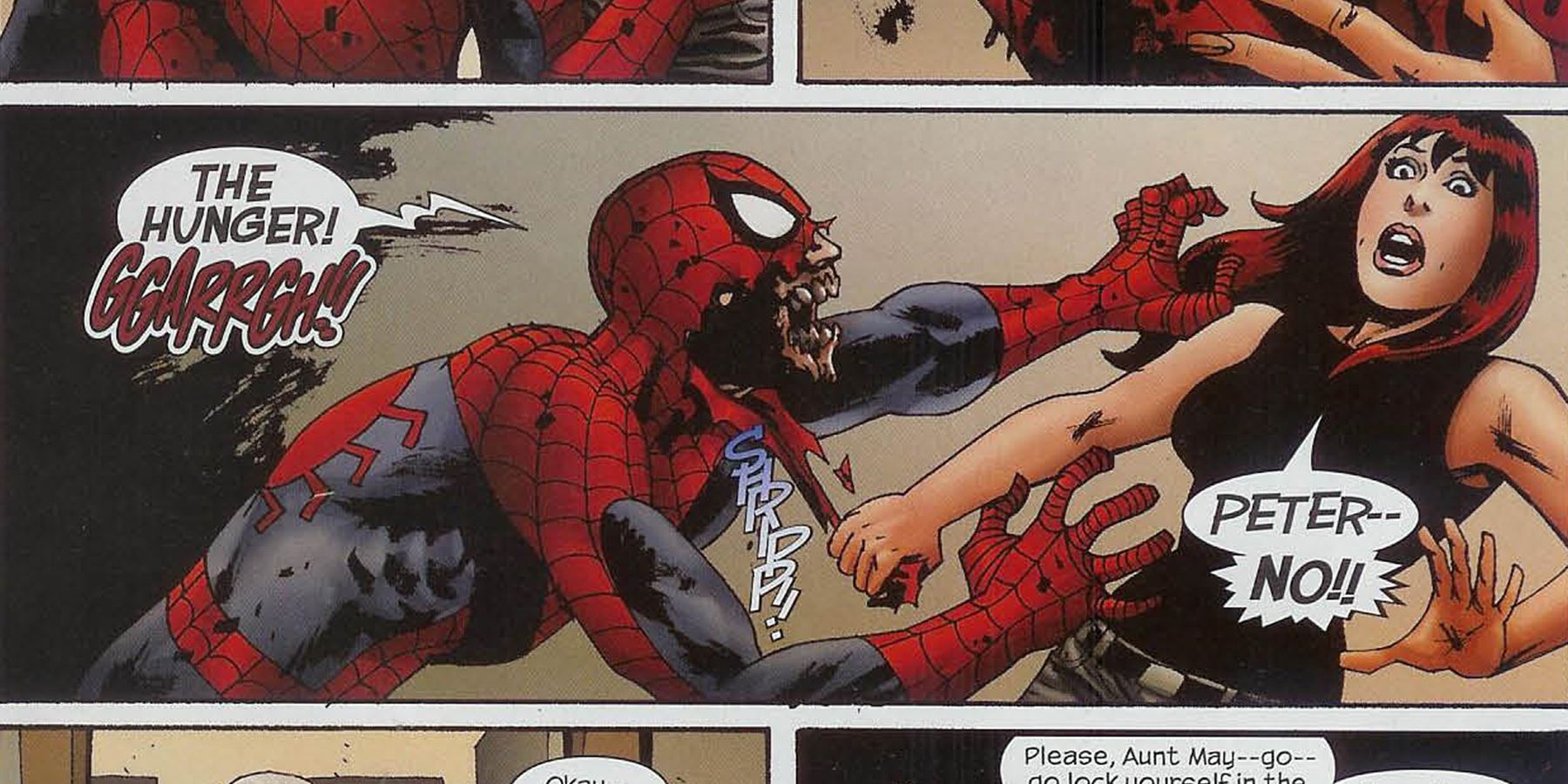 Marvel Zombie Spider-Man Eating Mary Jane Watson