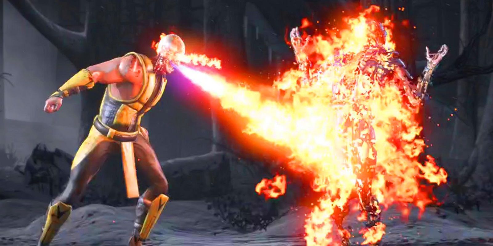 Mortal Kombat X での Scorpion の致命的なイメージ。