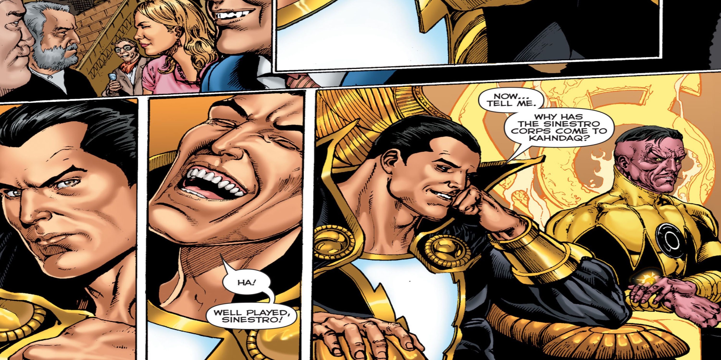 Sinestro and Black Adam