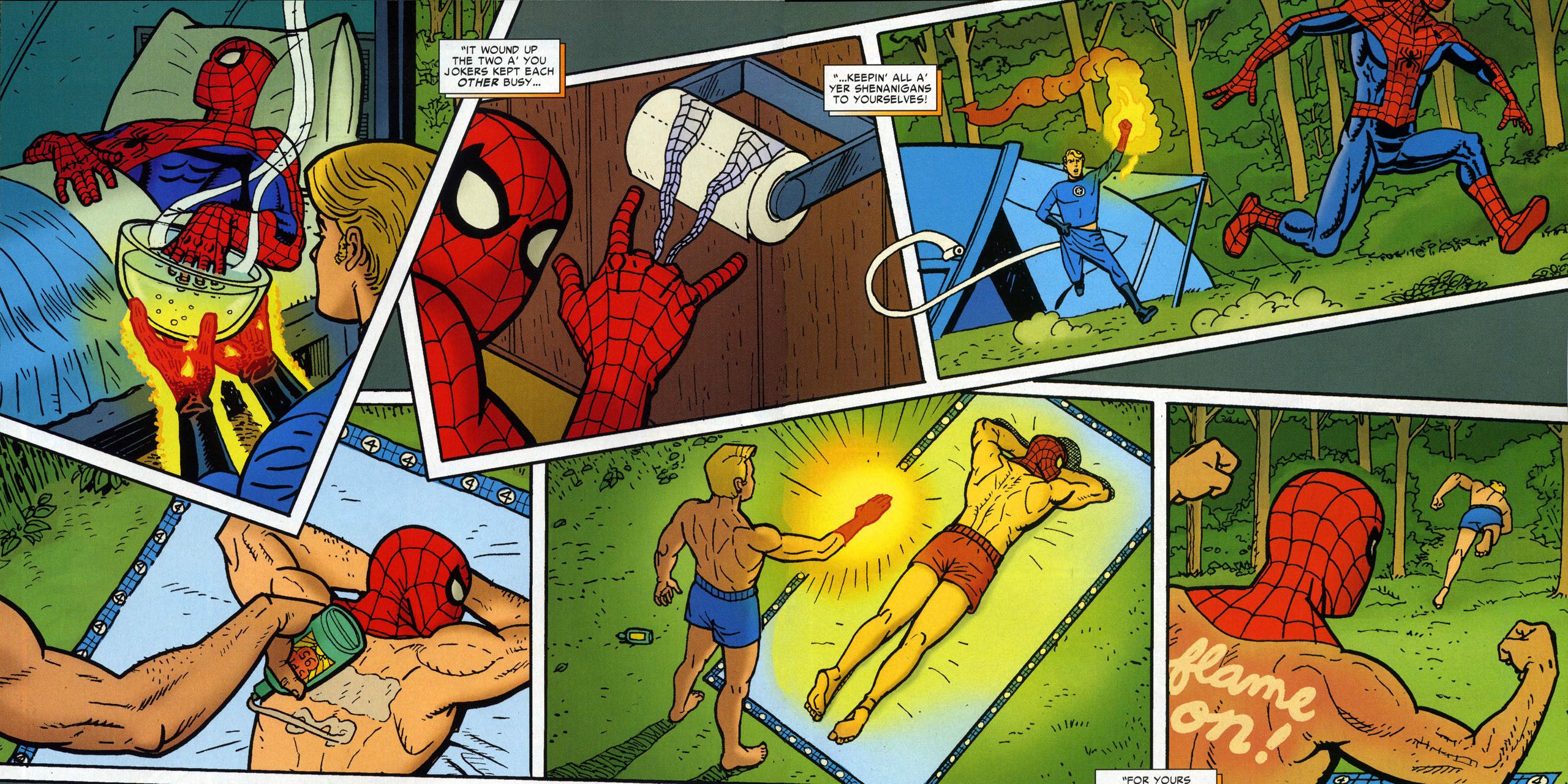 Spider-Man and Human Torch