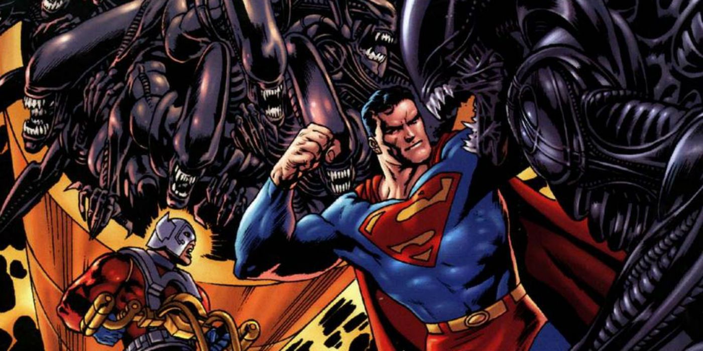 Superman Vs Aliens: Gods Of War - cena de ação