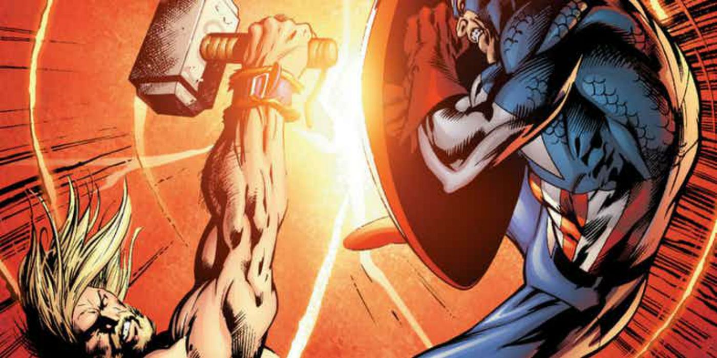 Thor-Captain-America-Shield-Dent