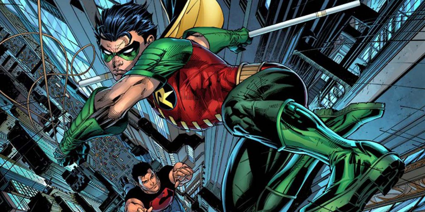 Tim Drake as Robin and Conner Kent as Superboy in DC Comics by Jim Lee