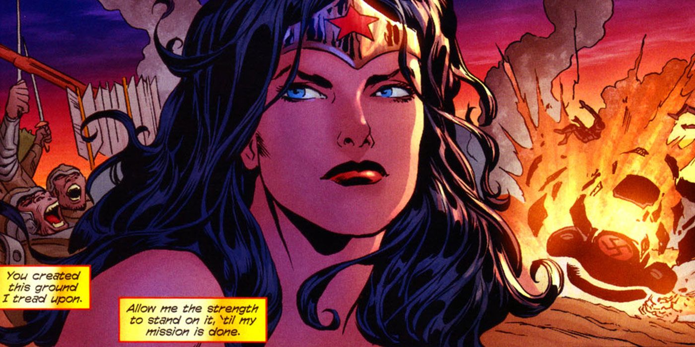 Wonder Woman Kills Invading Nazis in DC Comics