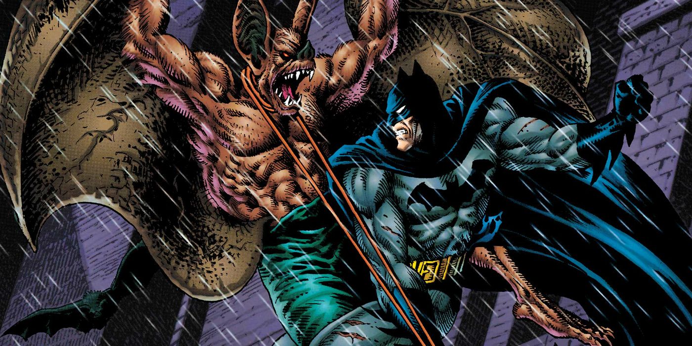 Batman fights Man-Bat