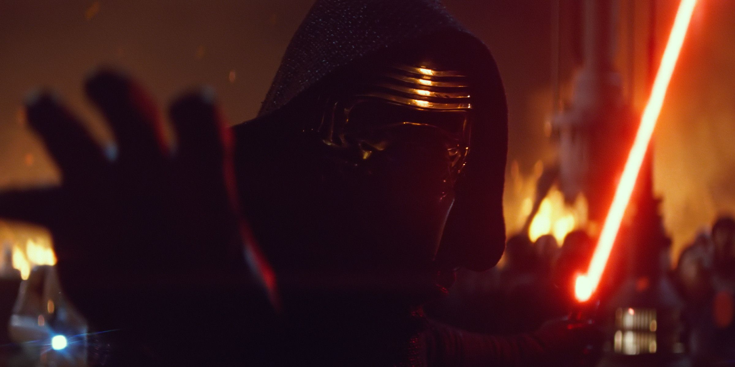 Kylo Ren with Lightsaber using the Force