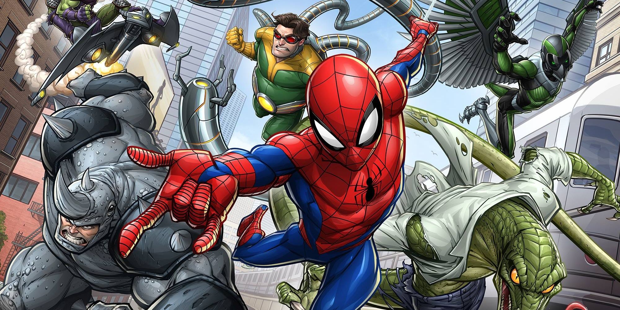 Spider-Man Animated Series Promo Art Teases Rogues Gallery