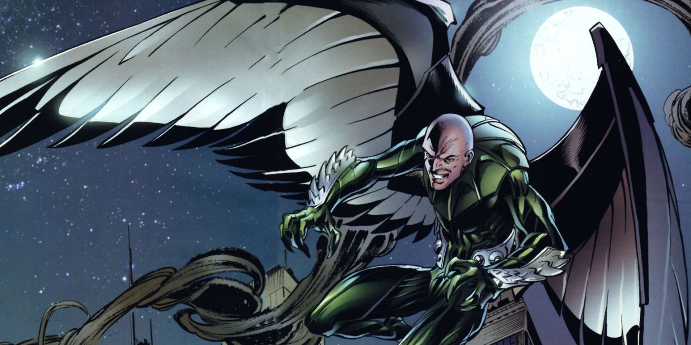 The original Vulture Adiran Toomes attacks in a Marvel Comic