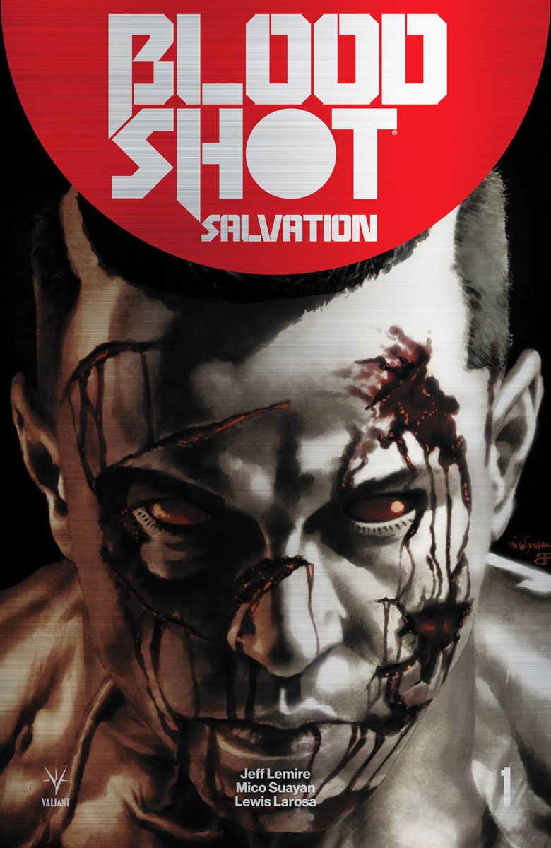 Bloodshot Salvation #1 Brushed Metal Variant Cover 