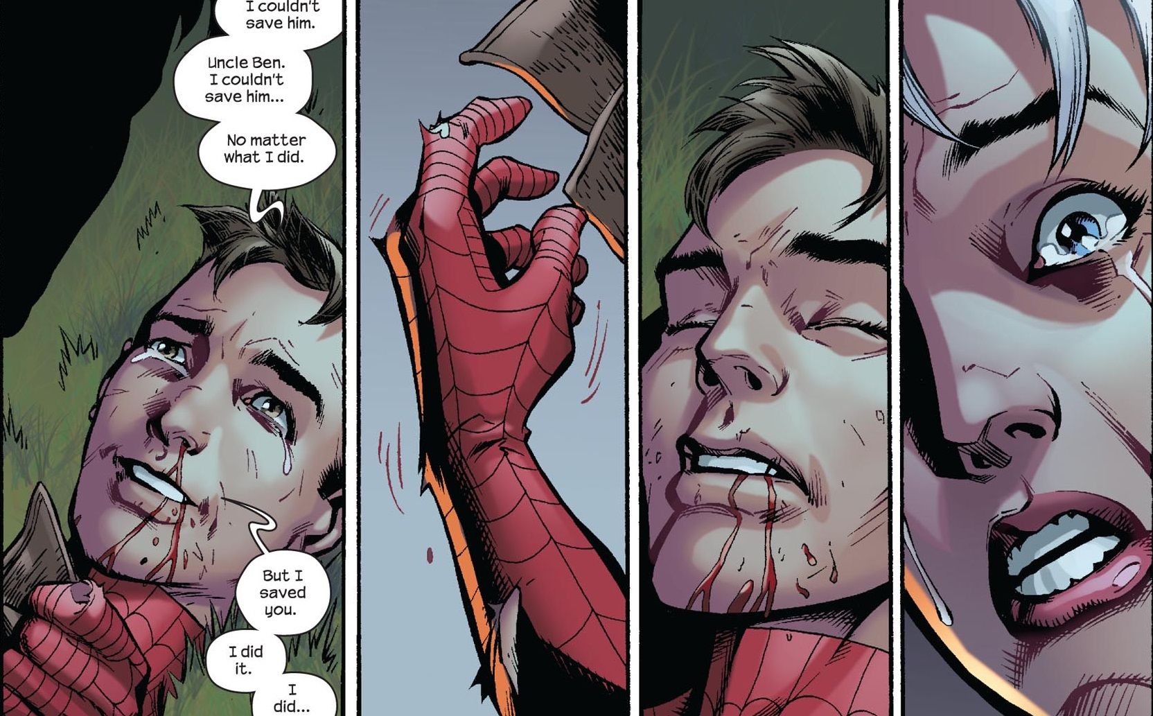 Peter Parker Spider Man dies Ultimate