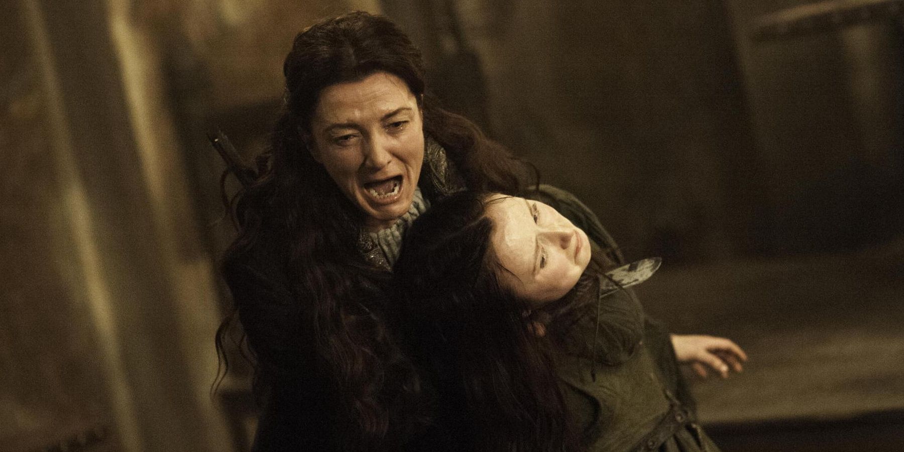 Catelyn Stark screaming as her son Robb dies
