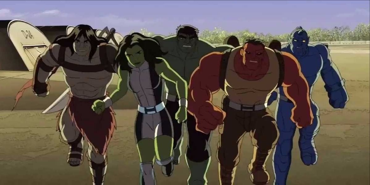 The team from Hulk and the Agents of S.M.A.S.H.