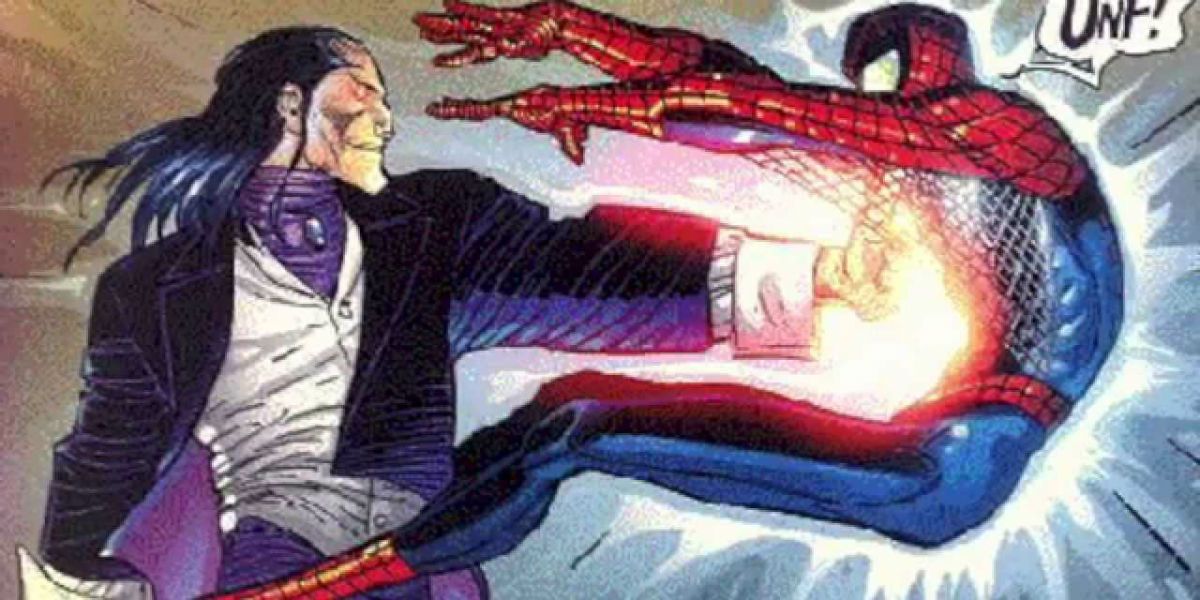 Spider-Man fighting Morlun in Coming Home