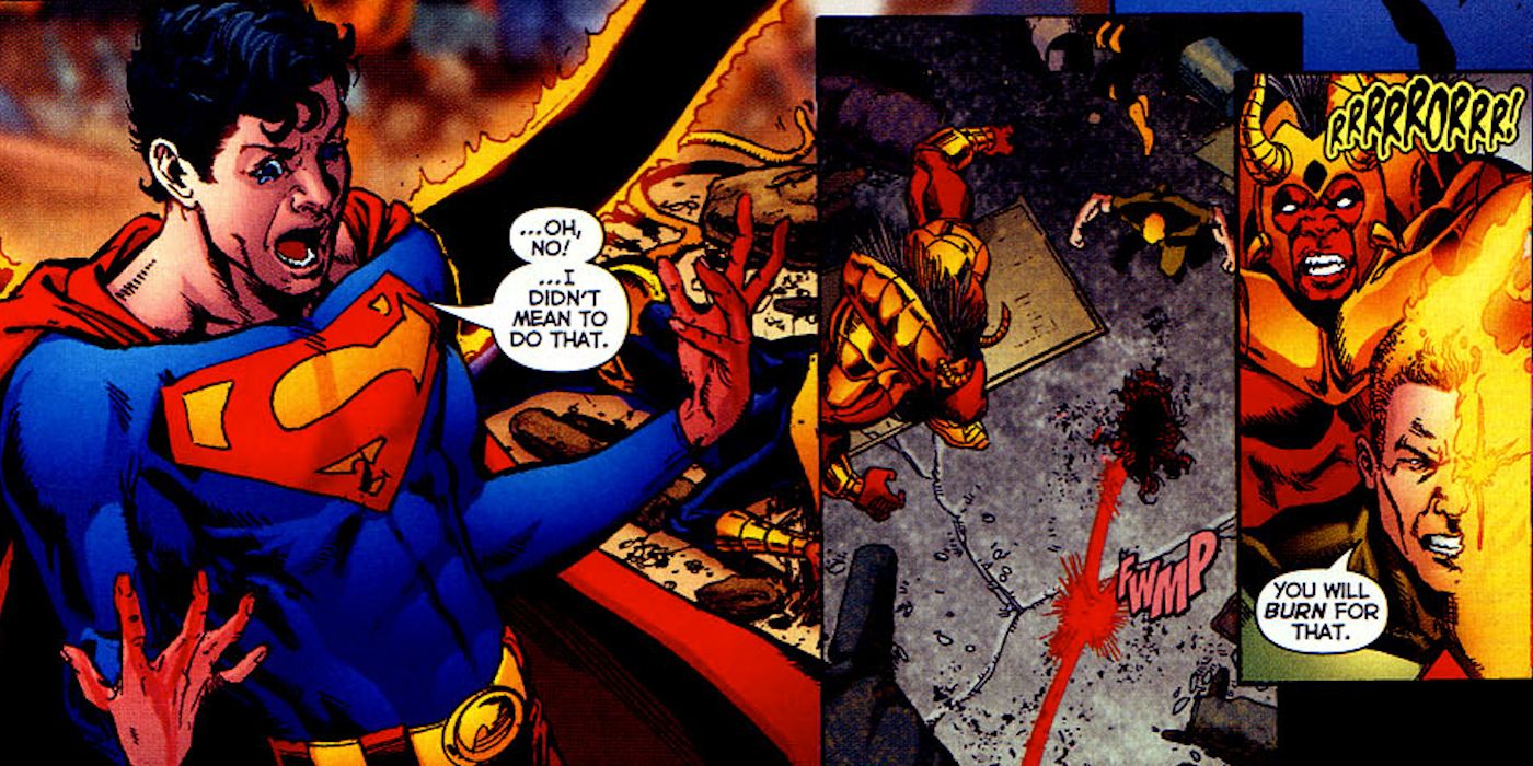 Superboy Prime first kill Infinite Crisis