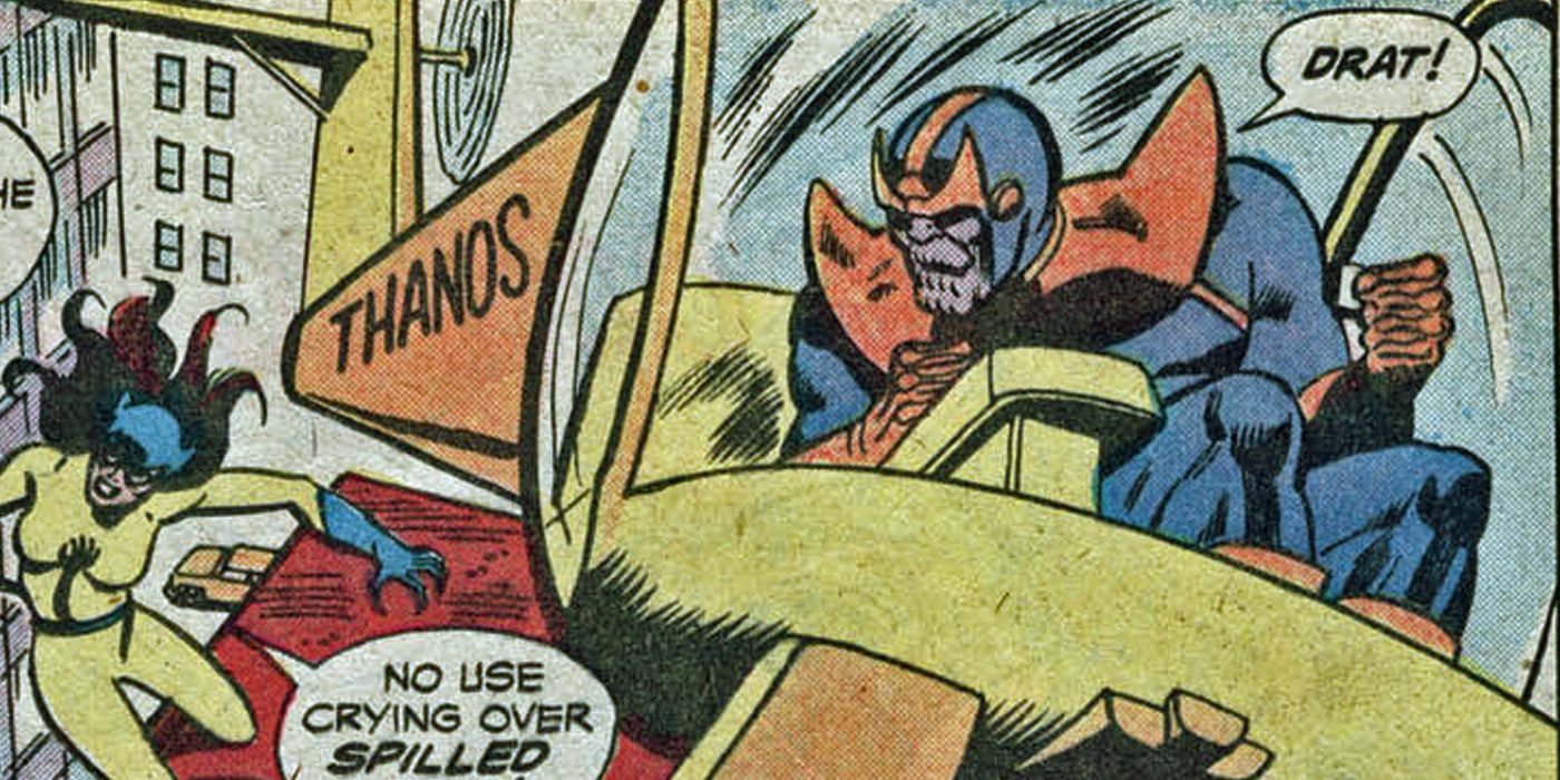Thanos flying the Thanoscopter