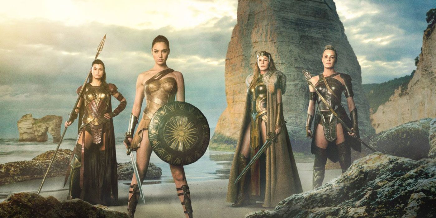 Wonder Woman and the Amazons in 2017's Wonder Woman film