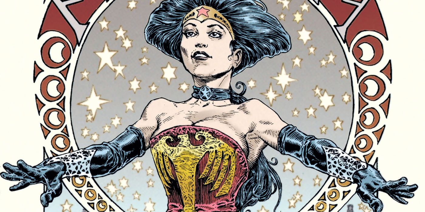 Wonder Woman in her Victorian garb in Wonder Woman: Amazonia