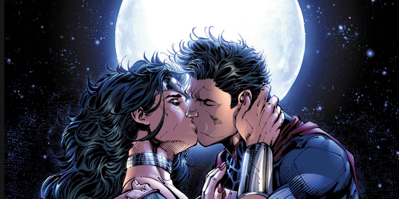 Wonder Woman kisses Superman Justice League 12