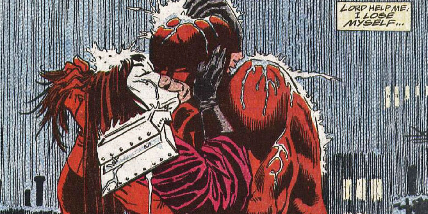 Daredevil kissing Typhoid Mary