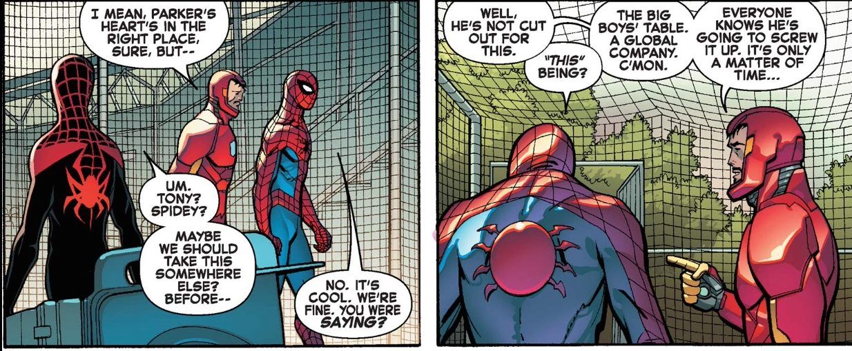 iron man hates spider-man