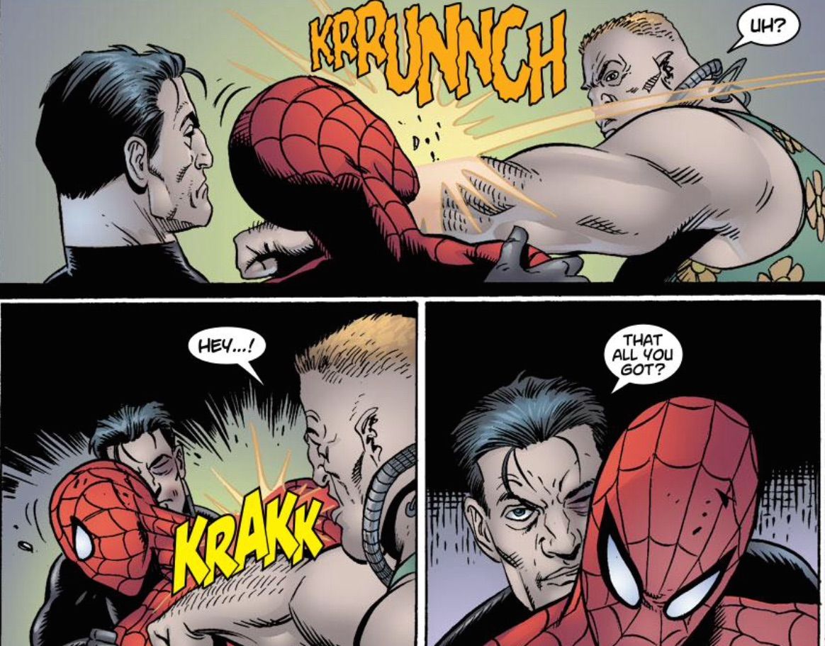 punisher and spidey vs russian