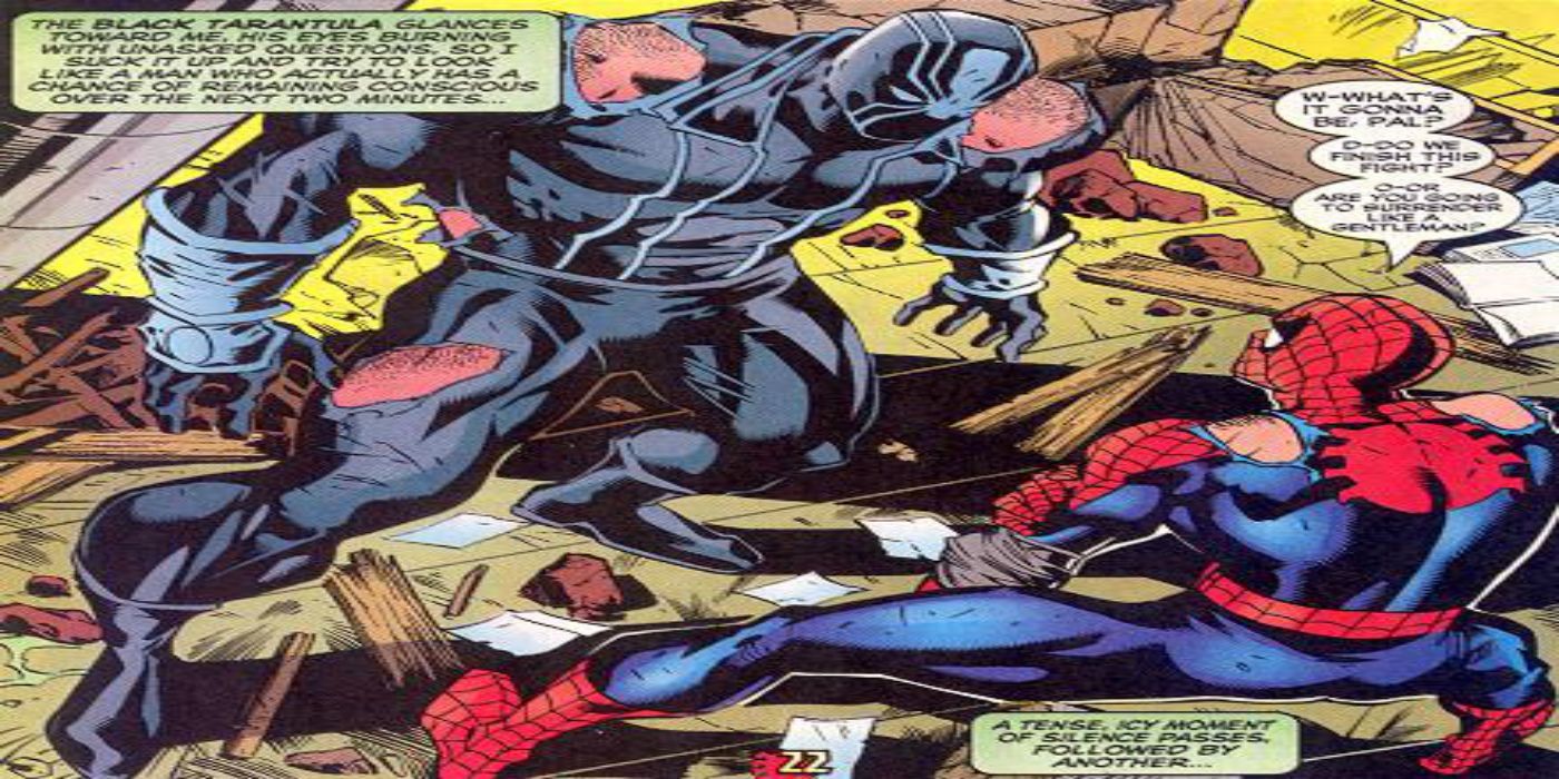 spider-man vs black tarantula