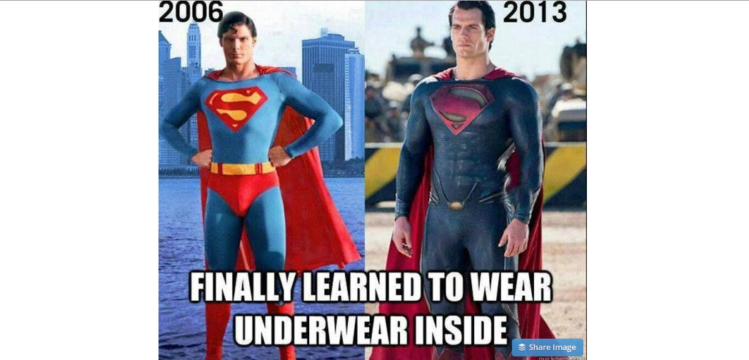 15. Superman Underwear (Superhero Memes)