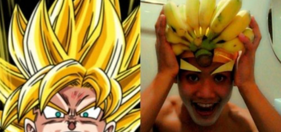 5. Super Banana Saiyan Goku (Bad Cosplay)