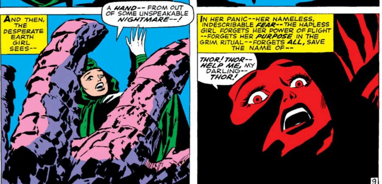 Jane Foster cries for Thor's help