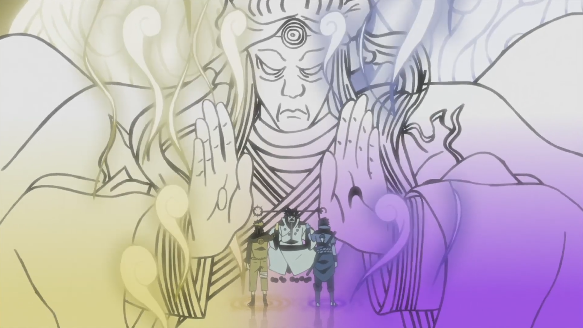 Naruto and Sasuke Meet the Sage of the 6 Paths