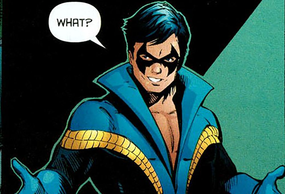 Nightwing Old Costume Cleavage