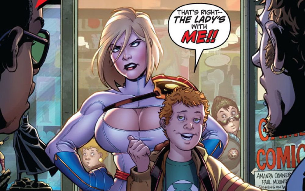 Power Girl Cleavage