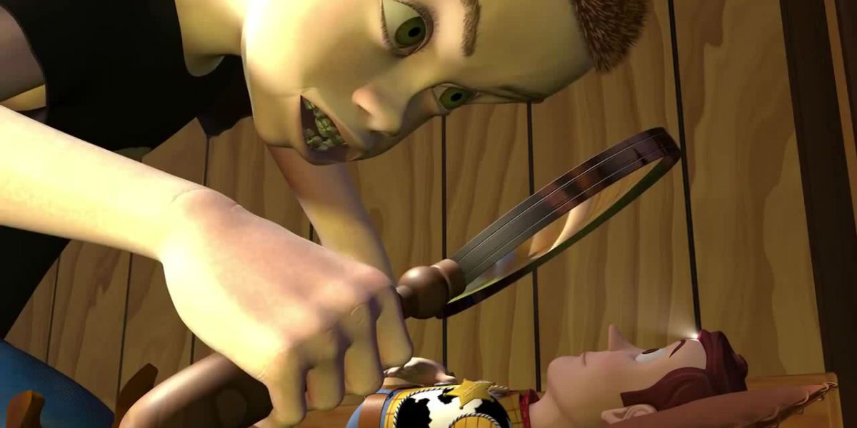Toy Story Sid Tortures Woody