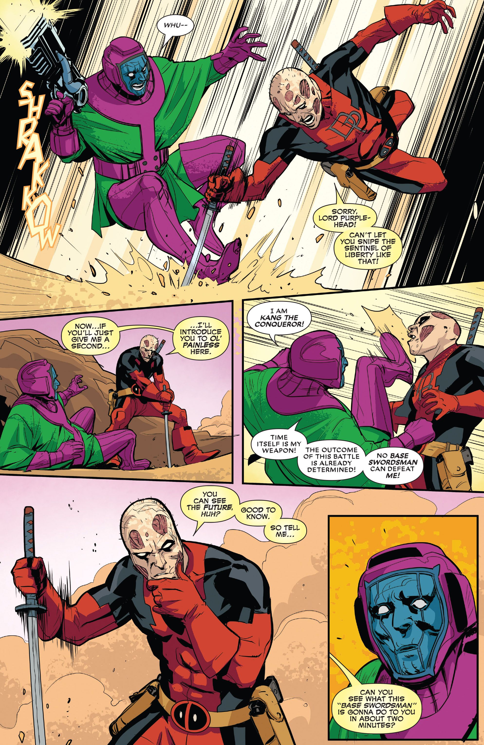 Deadpool Beats Up Avengers' Villain, Kang