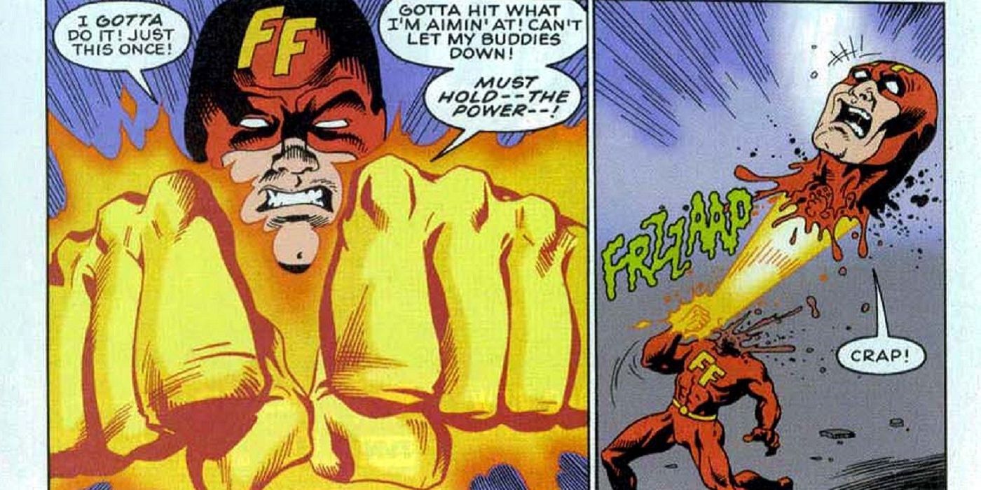 Friendly Fire dies in Section 8 DC Comics
