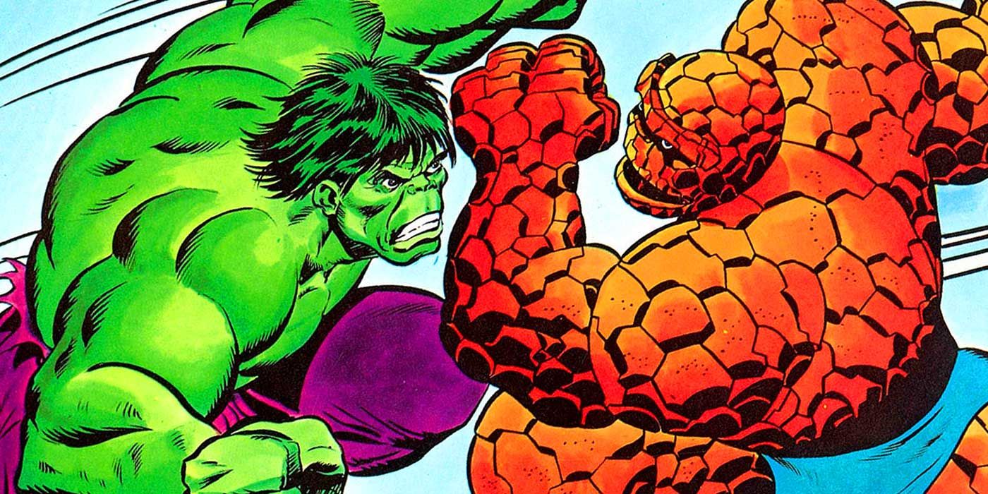 History Of Hulk Vs Thing Fights