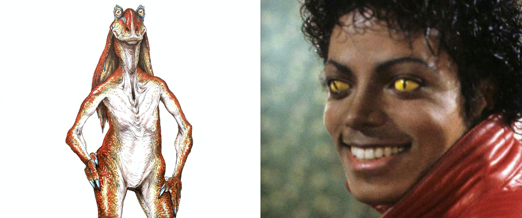 1. Jar Jar Binks naked and played by Michael Jackson (Terrible Star Wars Ideas)